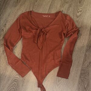 Women's Rust Long Sleeve Top